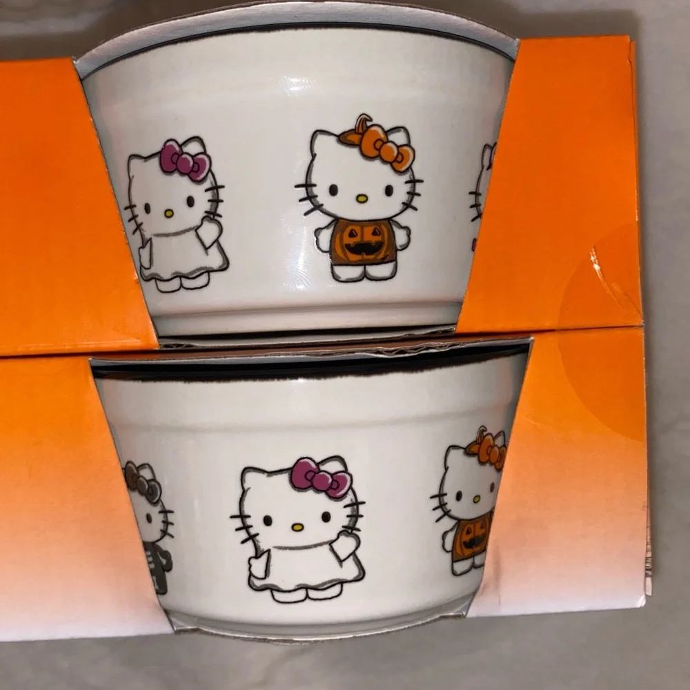 HELLO KITTY RAMEKIN BOWLS SET OF 4 BY SANRIO